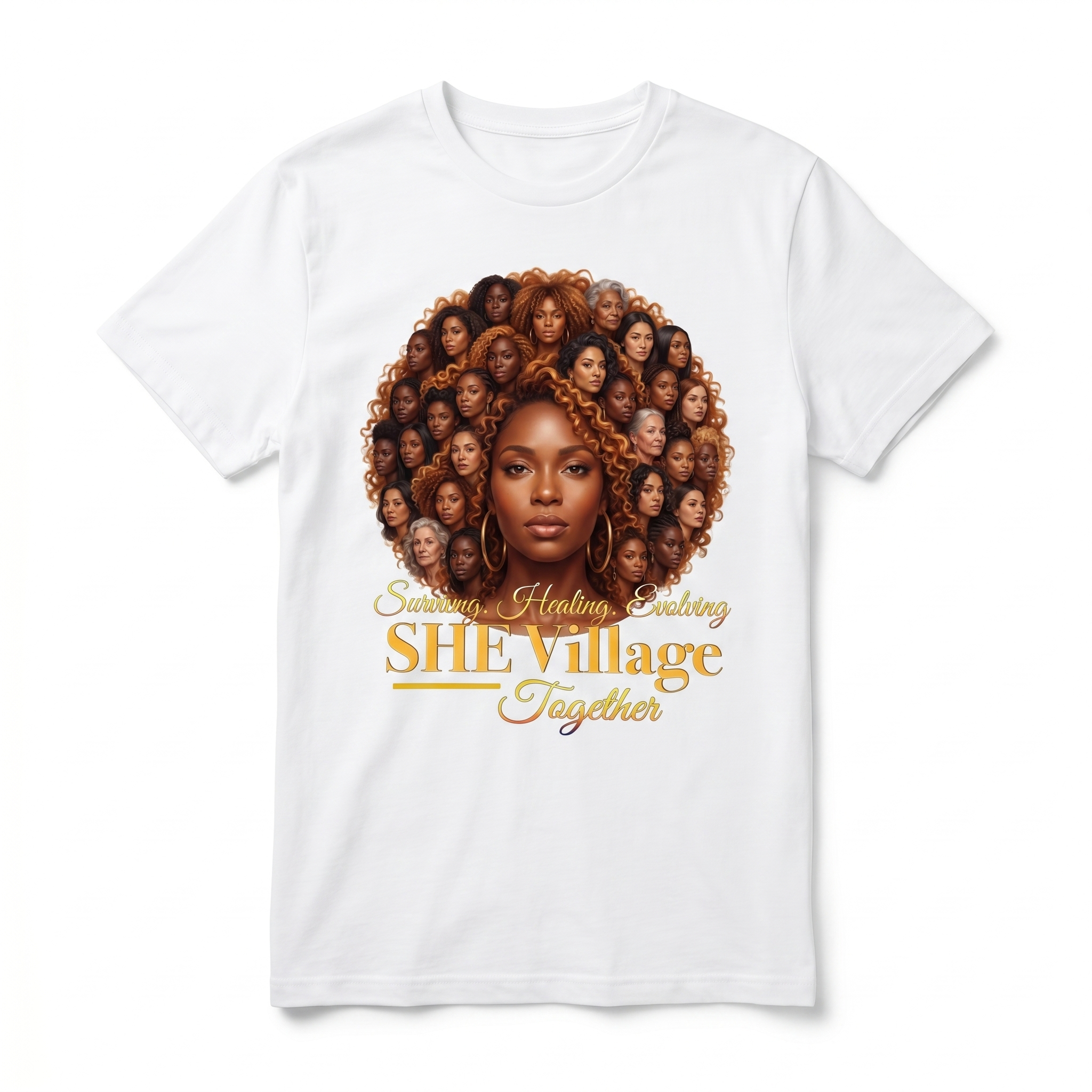 SHE Village Tee — White