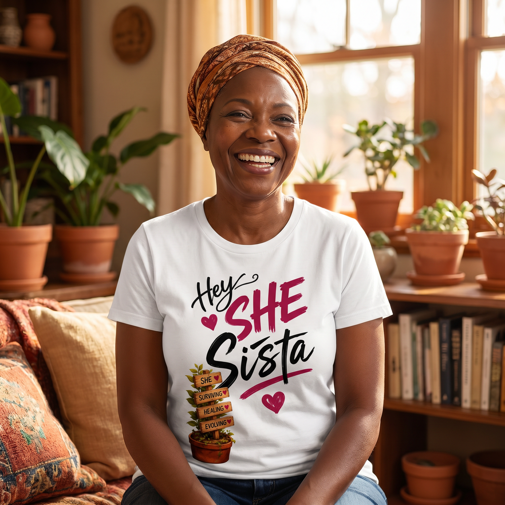 Hey She, Sista Tee — White